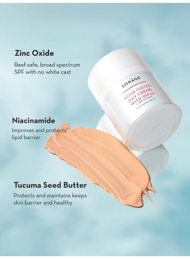 sonage Roux Tinted Day Creme With Spf 30 Natural Reefsafe Broad Spectrum Spf Lightweight And Nongreasy For Face Sunscreen Perfect Under Makeup For All Skin - Image 3