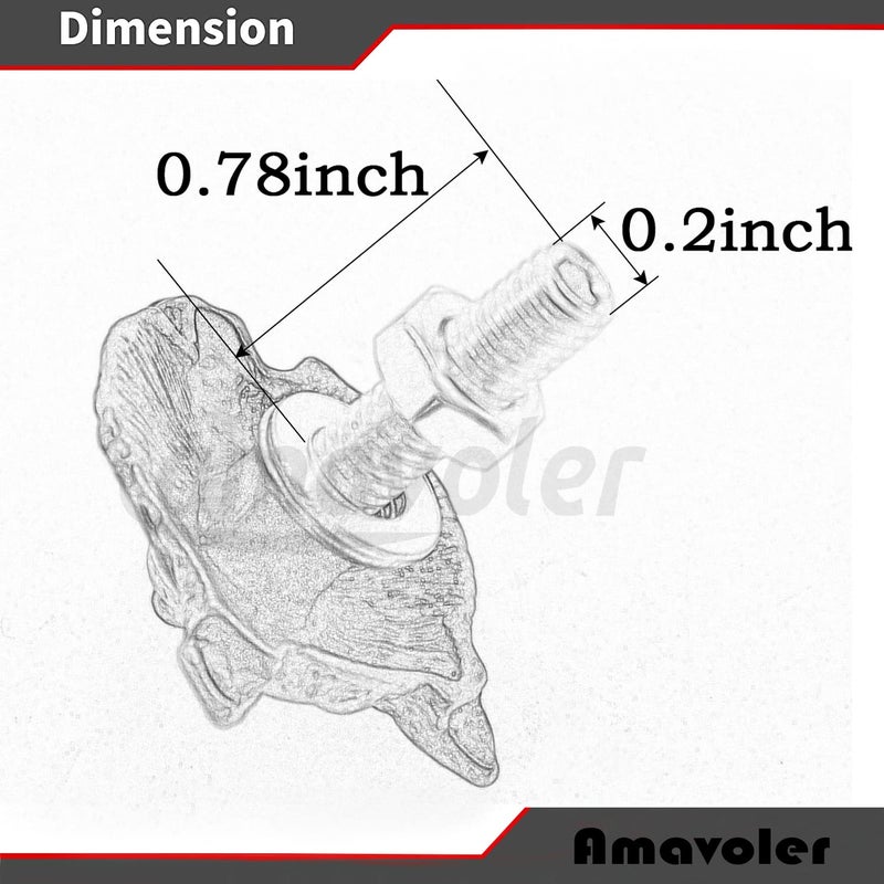 amavoler License Plate Bolts, 4 pcs Universal Wolf Style Stainless Steel License Plate Screw Kit for Motorcycle Chopper Windshield Trim Car Tag Frame, Unique Addition to Your Bike. (Bronze) Cost effective fine quality - Image 2