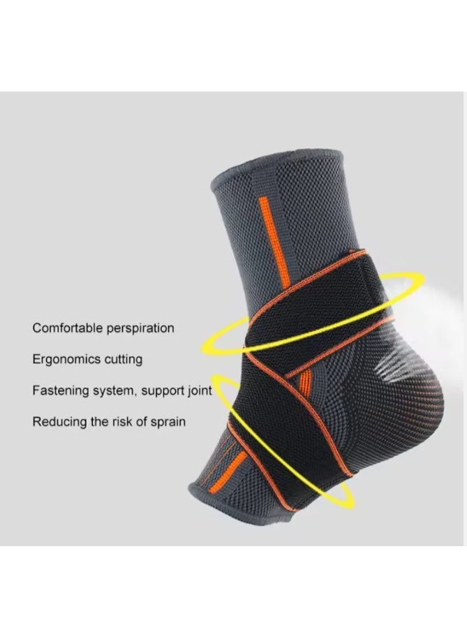 JINGBA SUPPORT Flexible ankle brace for joint stabilization and injury support – breathable material with adjustable strap - Image 2