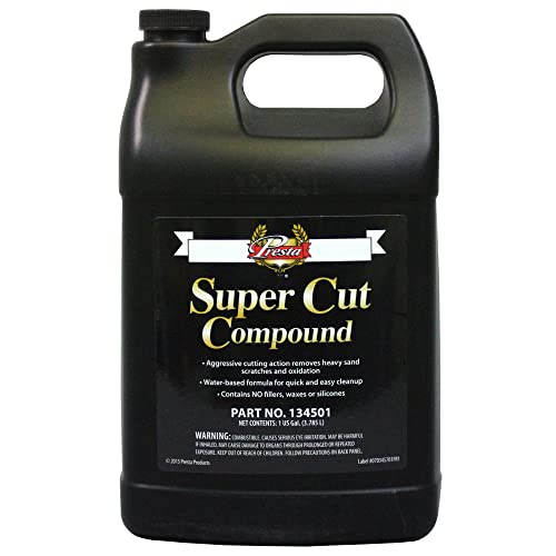 Presta 134501 Super Cut Compound for Removing P800 Grit, Heavy Sand Scratches and Oxidation - 1 Gallon - Image 5