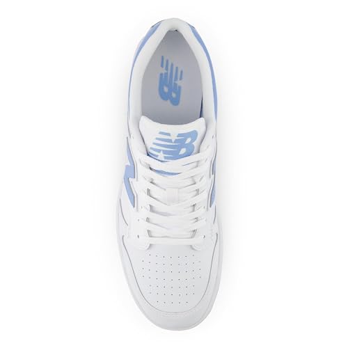 New Balance Men's 480 Sneaker, White/Team Carolina/Light Aluminum, 8 - Image 2
