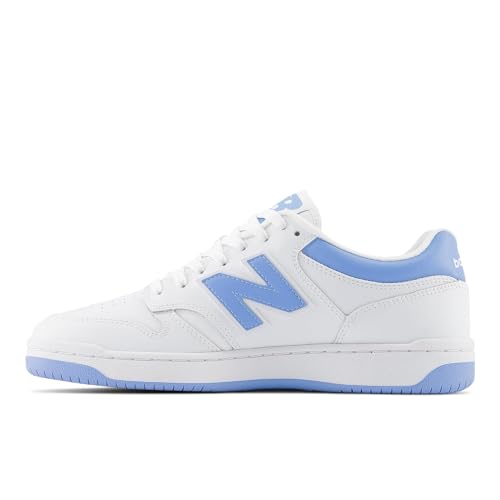 New Balance Men's 480 Sneaker, White/Team Carolina/Light Aluminum, 8 - Image 4