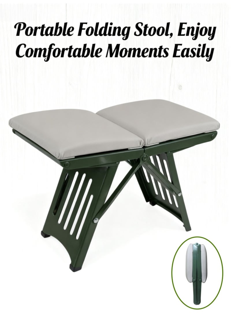 Heavy Duty Folding Chair with Storage Bag – Portable Outdoor Chair for Camping, Hiking, Fishing, Picnic, Beach, BBQ & Backpacking - Image 1