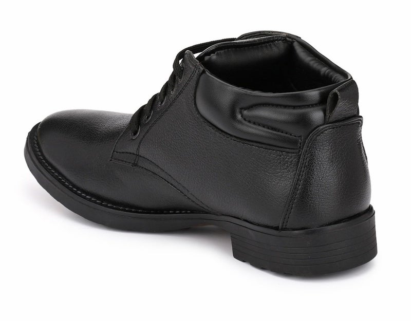 MACTREE Men's Premium Mid Top Boots (2805black_6) - Image 2