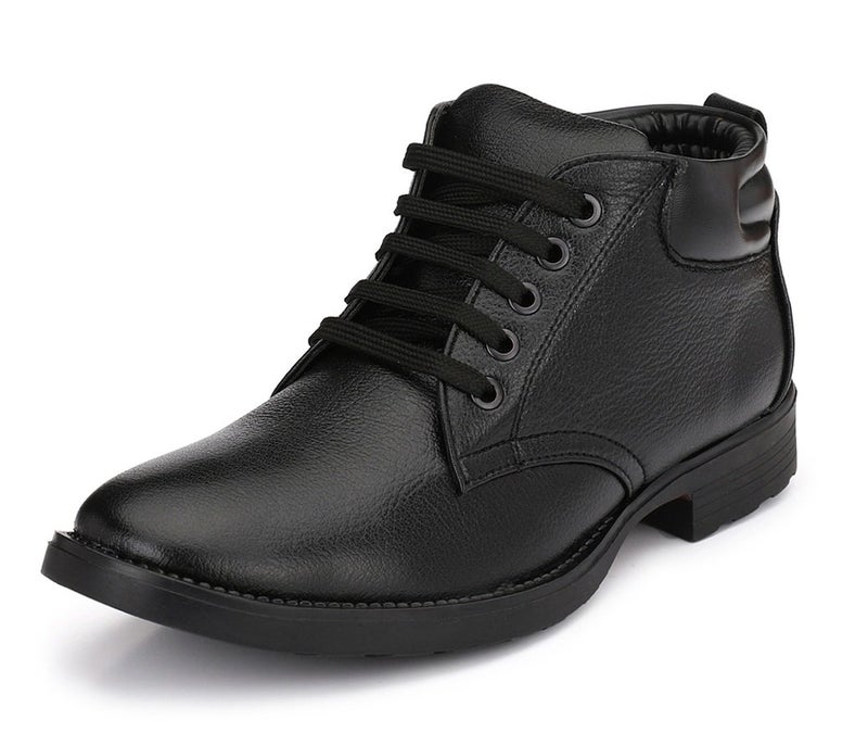 MACTREE Men's Premium Mid Top Boots (2805black_6) - Image 1