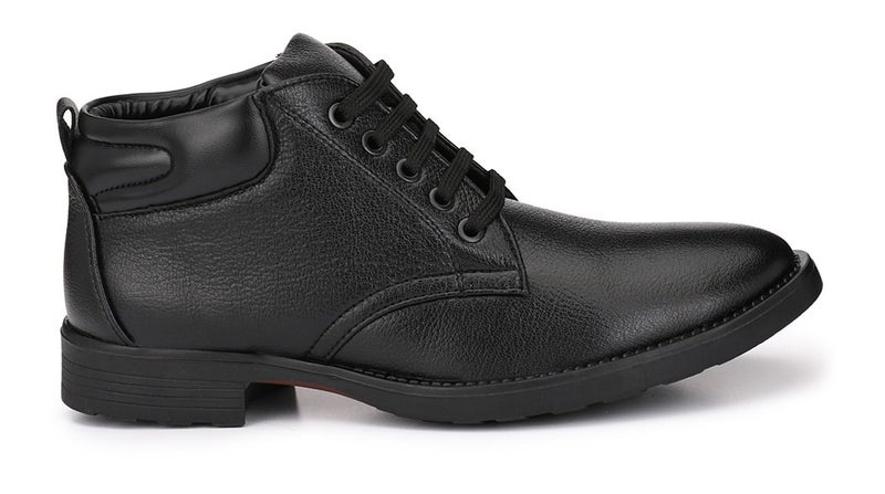 MACTREE Men's Premium Mid Top Boots (2805black_6) - Image 3