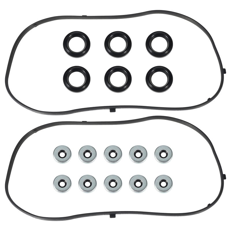 Vincos Engine Valve Cover Gasket Set VS50607R Compatible with Honda Accord Odyssey Pilot Ridgeline Acura MDX RL TL 32L 35L 37L Saturn Vue 35L V6 20042007