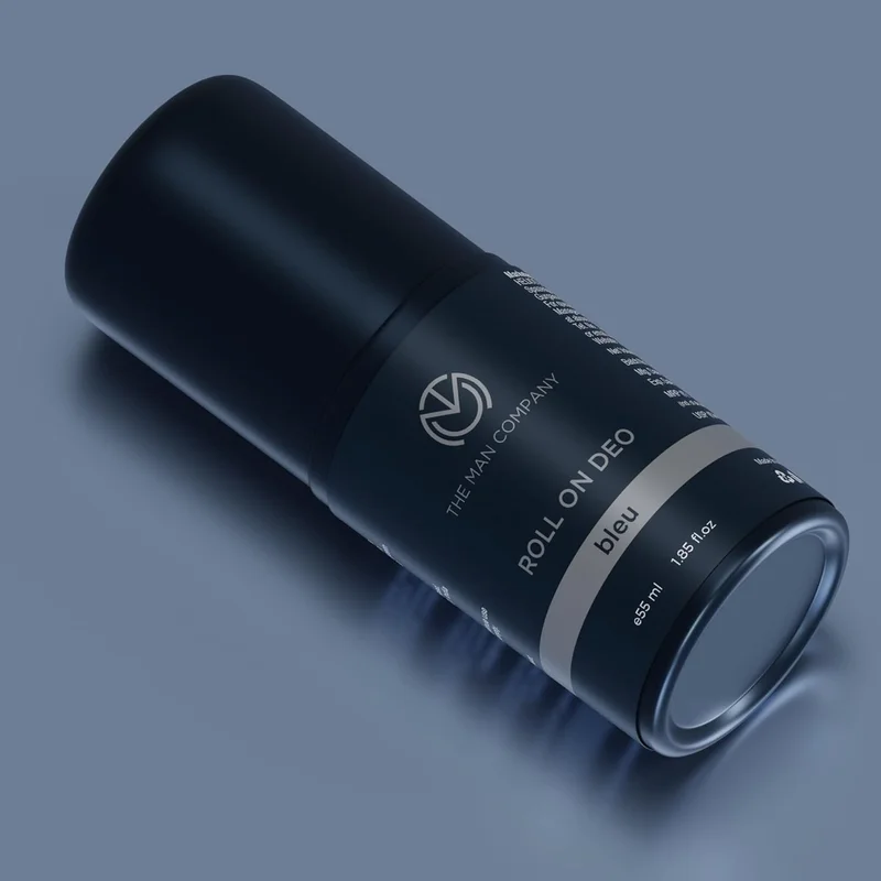 The Man Company Deodrant Roll on for Men - Bleu | Premium Fragrance with 24-Hour Freshness | Removes Body Odour | Compact & Easy-To-Use | Prevents Bacteria - 55ml