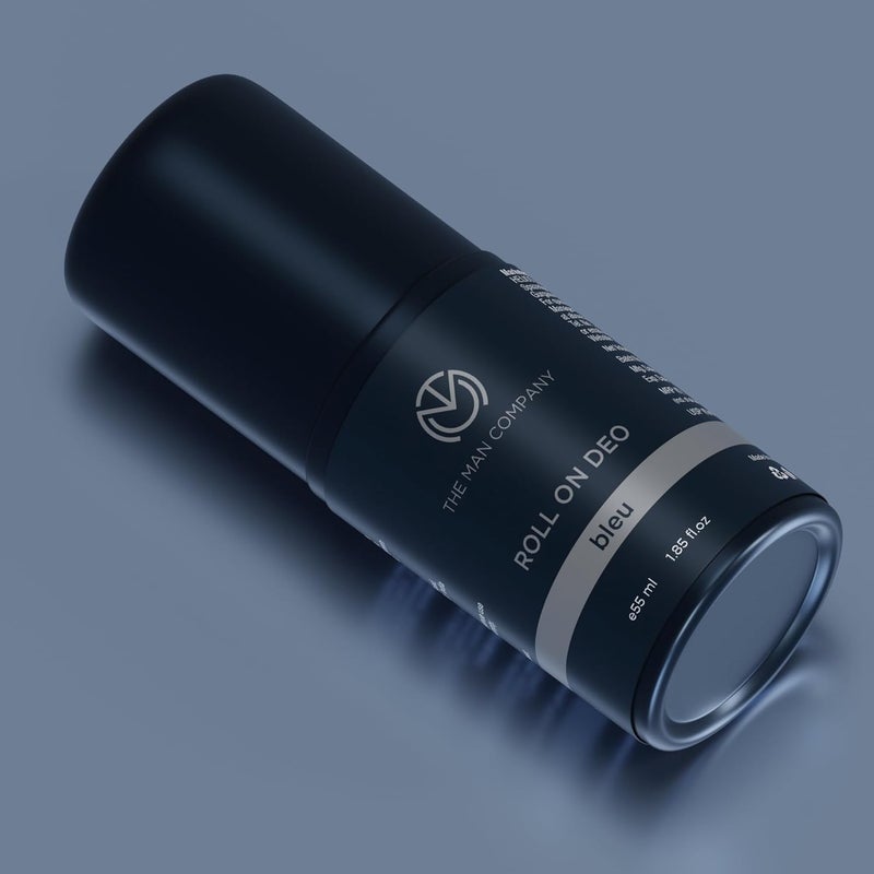 The Man Company Deodrant Roll on for Men - Bleu | Premium Fragrance with 24-Hour Freshness | Removes Body Odour | Compact & Easy-To-Use | Prevents Bacteria - 55ml - Image 2