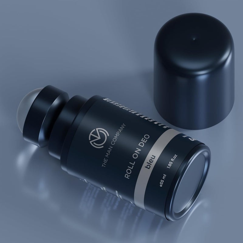 The Man Company Deodrant Roll on for Men - Bleu | Premium Fragrance with 24-Hour Freshness | Removes Body Odour | Compact & Easy-To-Use | Prevents Bacteria - 55ml - Image 3
