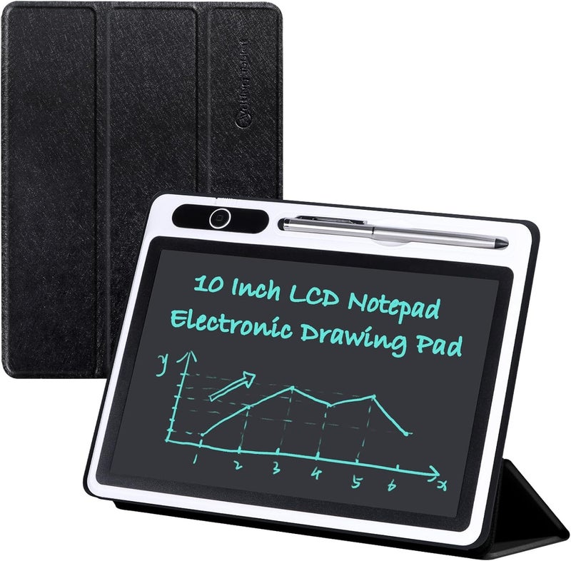 تابلت كتابة LCD بحجم 10 بوصة من أزونى مع غلاف واقي من PU - لوح رسم قابل للمسح للأطفال والبالغين - Image 1