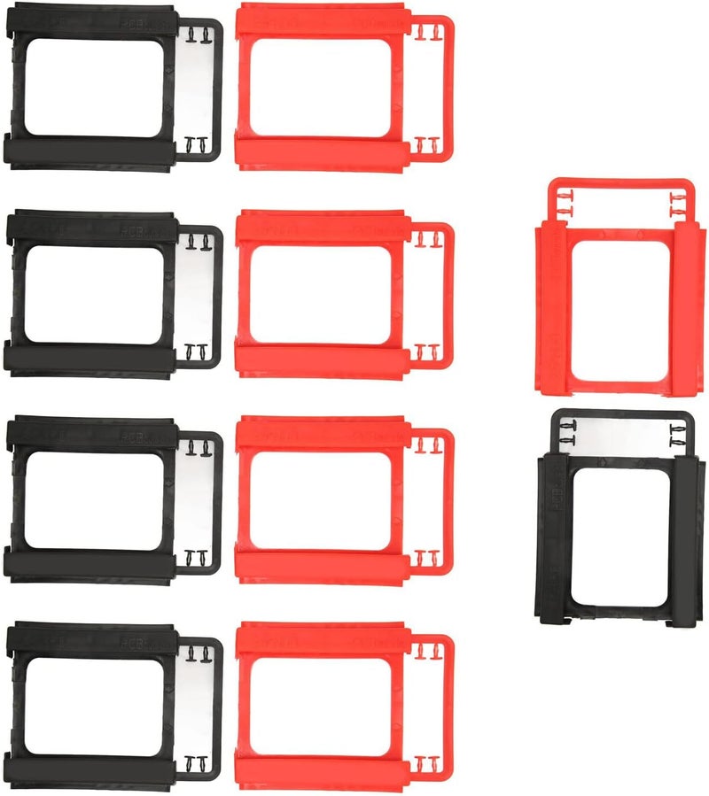 10pcs Hard Drive Bracket 2.5in, HDD SSD Hard Disk Carrier, Heat Dissipation Design with High Compatibility, Tool Free Installation Hard Drive Tray for 2.5 Inch HDD SSD, Includes 10 - Image 2