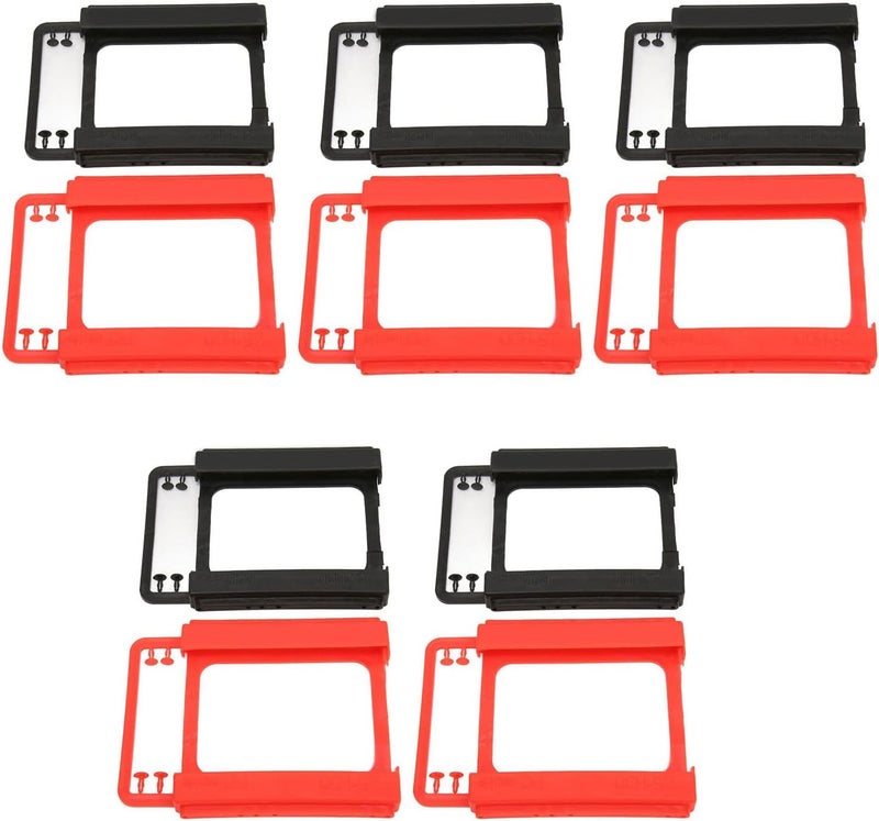 10pcs Hard Drive Bracket 2.5in, HDD SSD Hard Disk Carrier, Heat Dissipation Design with High Compatibility, Tool Free Installation Hard Drive Tray for 2.5 Inch HDD SSD, Includes 10 - Image 5