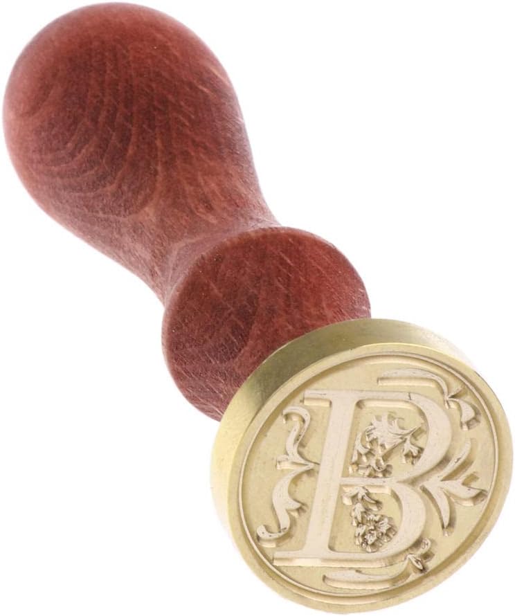 klarakoClassic Initial Wax Seal Stamp Alphabet 26 Letter AklarakoZ Vintage DIY Stamps klarakoB, 25mm - Image 1