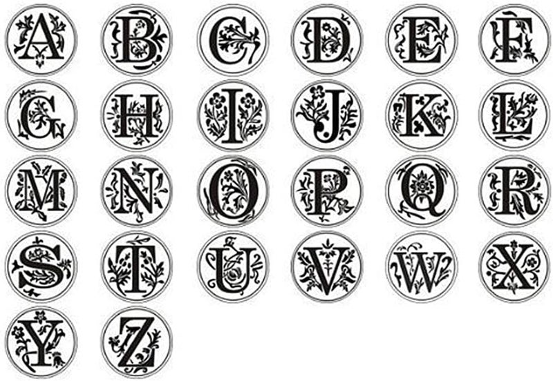 klarakoClassic Initial Wax Seal Stamp Alphabet 26 Letter AklarakoZ Vintage DIY Stamps klarakoB, 25mm - Image 5