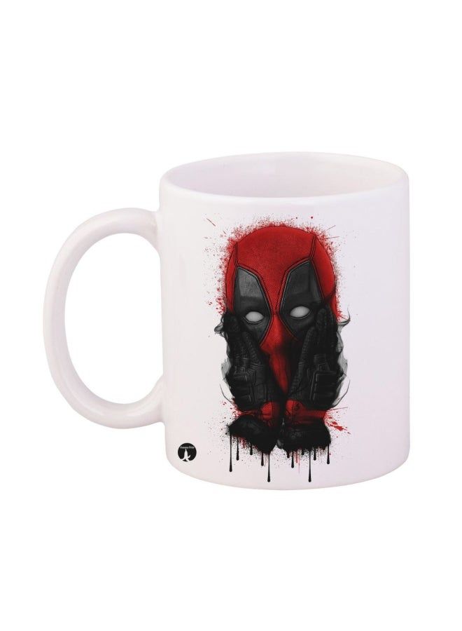 RKN Deadpool Printed Mug White/Red/Black 12ounce - Image 2