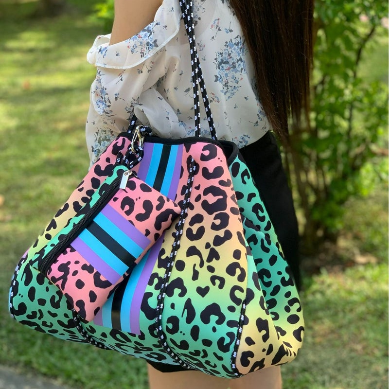 Factory Diving Material Perforated Beach Bag Mother Bag Portable Bucket Bag Large Capacity Beach Swimming Beach Bag - Image 2