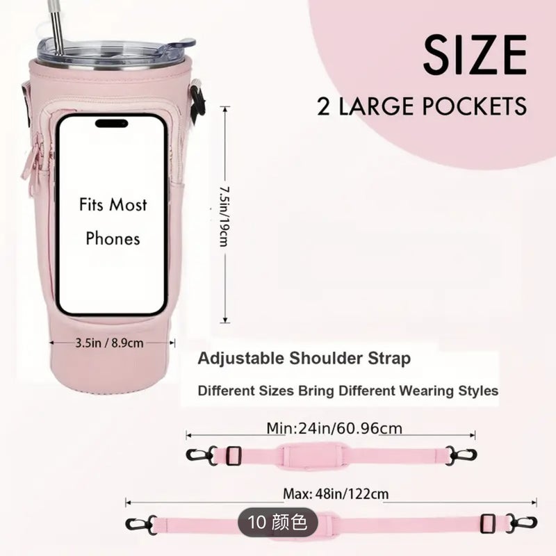 40Oz car cup with cup cover Bingba cup oblique span diving material gradual change color cup - Image 4