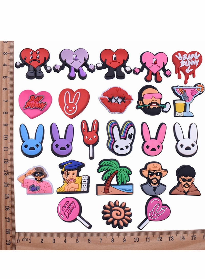 Shoe Decoration Charms 28 Pcs lovely SummerShoe Charms, PVC Clog Shoe Charms for Girls, lovely Shoes Decor Girly Themed Charms for Shoe Clog Sandals Wristband - Image 3