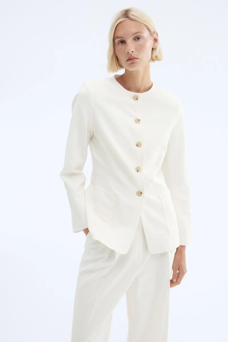 H&M Linen-blend blazer