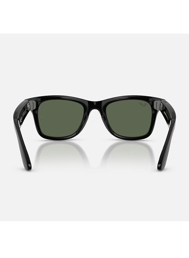 راي بان RAY-BAN | META WAYFARER (Gen 2) Frame Shiny Black Lenses G-15 Green Shiny Black - Image 3