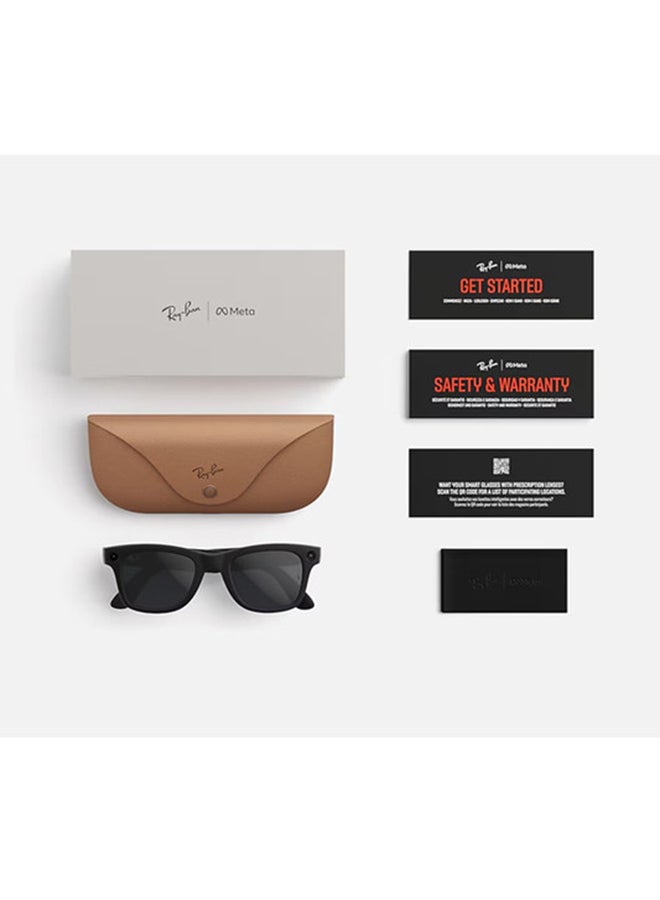 راي بان RAY-BAN | META WAYFARER (Gen 2) Frame Shiny Black Lenses G-15 Green Shiny Black - Image 4
