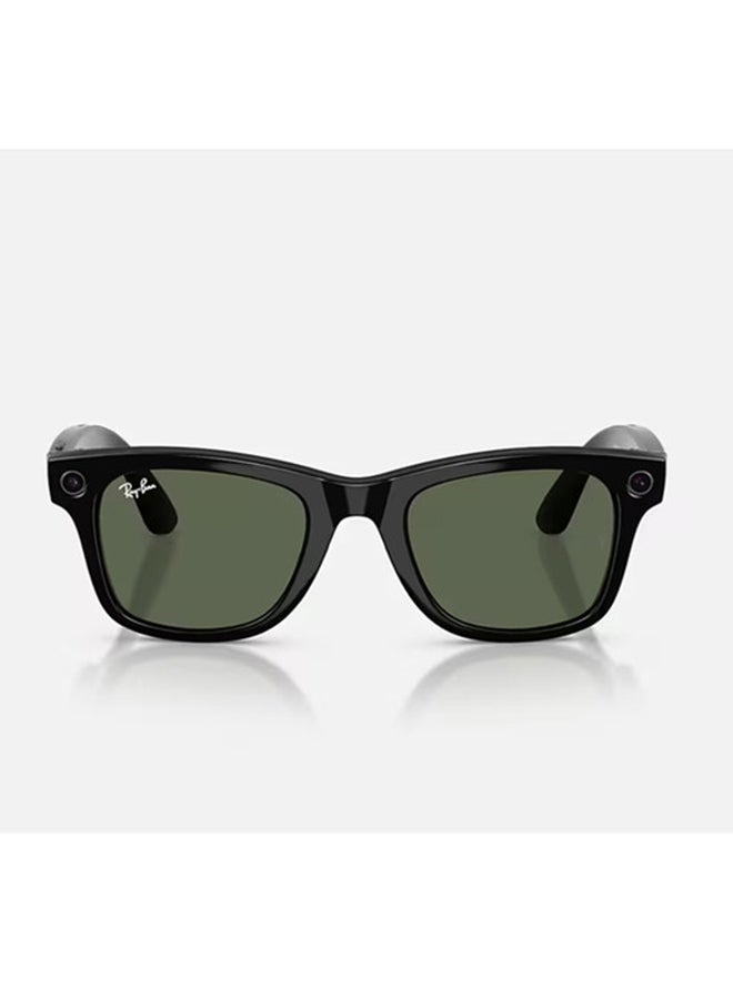 راي بان RAY-BAN | META WAYFARER (Gen 2) Frame Shiny Black Lenses G-15 Green Shiny Black - Image 2
