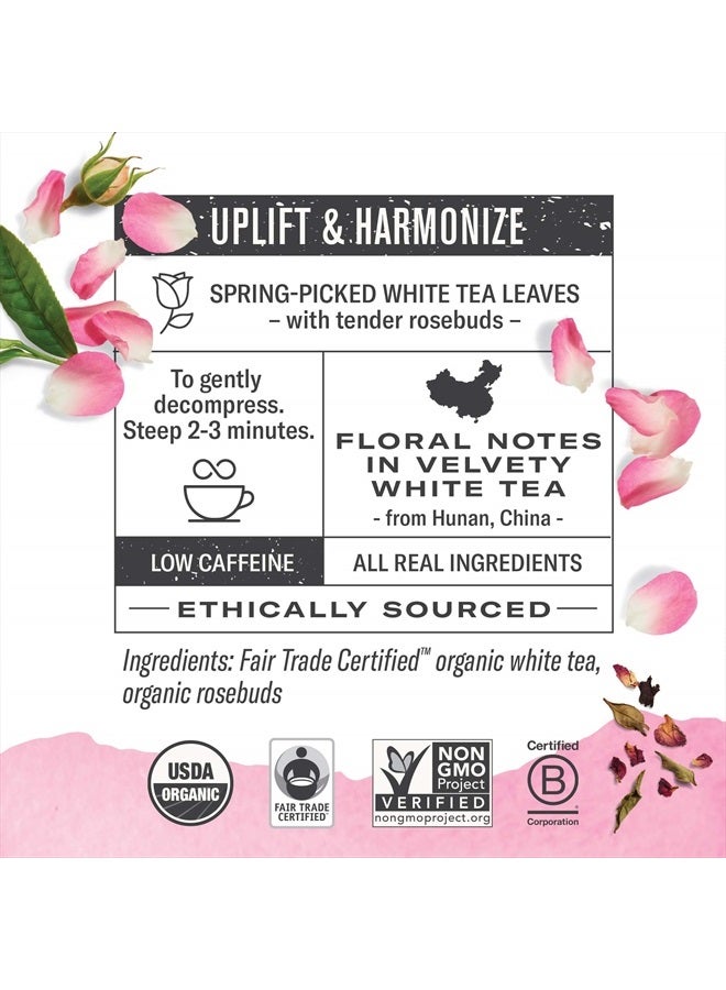 Numi شاي عضوي ورد أبيض، 16 كيس شاي في علبة، شاي أبيض - Image 2