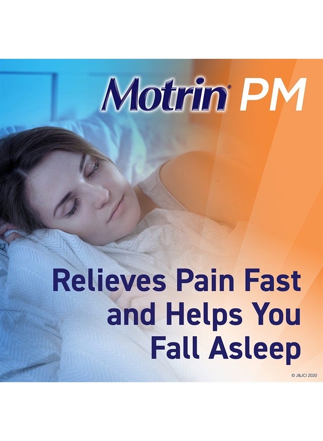Motrin PM Caplets, 200 mg Ibuprofen & 38 mg Sleep Aid, Nighttime Relief for Minor Pains, 20 ct - Image 4