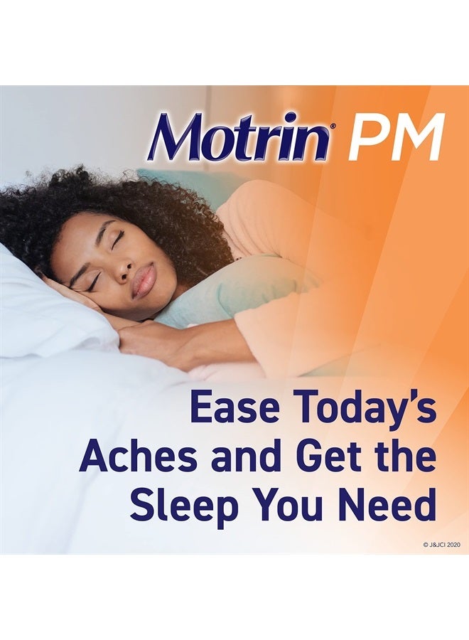 Motrin PM Caplets, 200 mg Ibuprofen & 38 mg Sleep Aid, Nighttime Relief for Minor Pains, 20 ct - Image 5