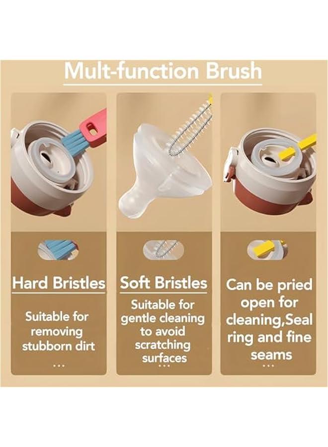3-in-1 Cup Lid Cleaning Brush, Multi-Functional Bottle Gap and Tight Space Cleaner Tool - Image 4