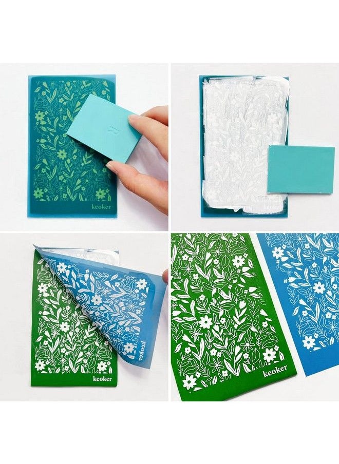 Keoker - Rubber Squeegee For Clay Silk Screen Stencils Polymer Clay Rubber Squeegee Screen Printing Tools For Silk Screen Polymer Clay - Image 1