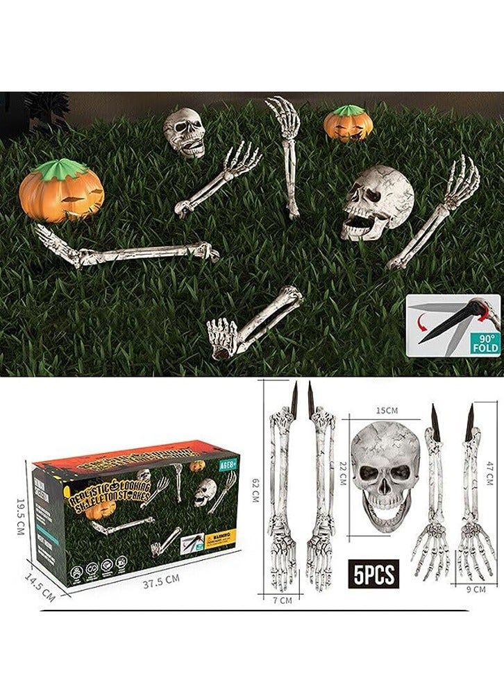 Brain Giggles BrainGiggles Plastic Skeleton Prop for Home Indoor And Outdoor Decorations - Image 3