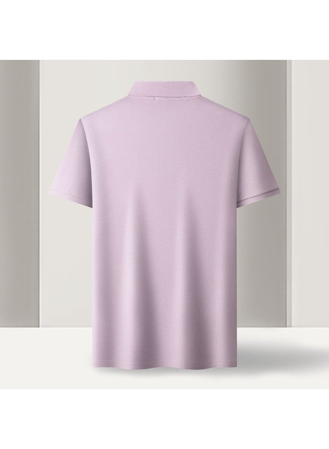 Fomoce men's Summer Comfortable Breathable Short-sleeve Polo Shirt - Soft & Skin-friendly Pure Cotton - Image 5
