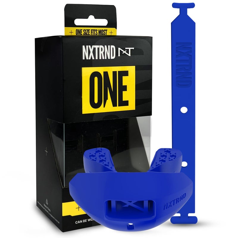 NXT NXTRND Nxtrnd One Football Mouth Guard Strap Included Fits Adult Youth Royal Blue