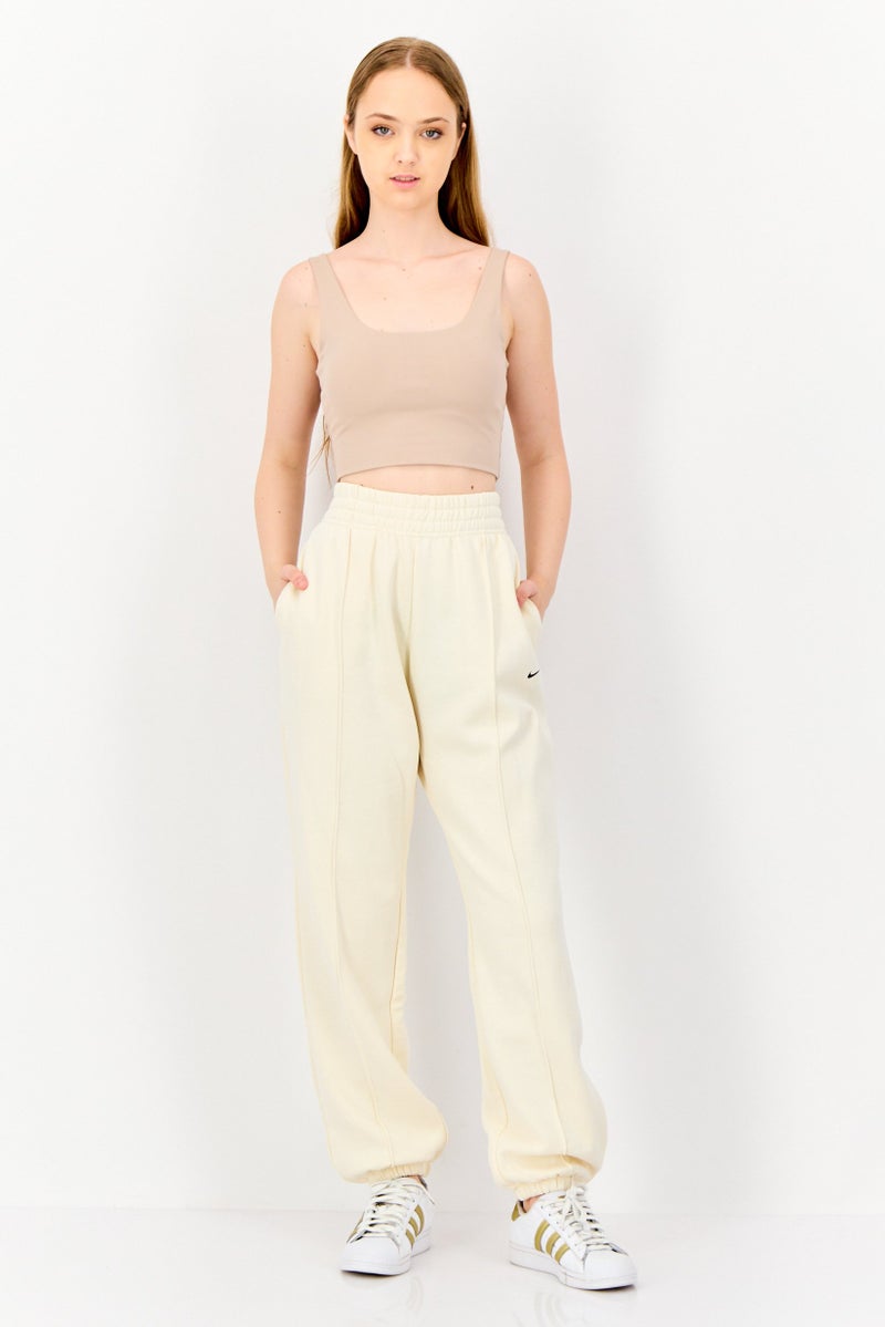 Nike Women Loose Fit Outdoor Sweatpants, Cream - Image 3