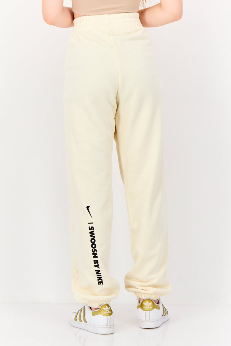 Nike Women Loose Fit Outdoor Sweatpants, Cream - Image 2