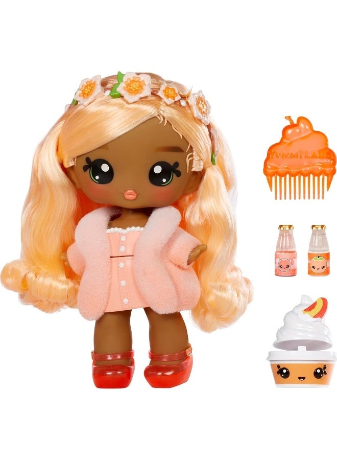 Yummiland Pia Peach Large Doll and Pet Lip Gloss Set - Image 1