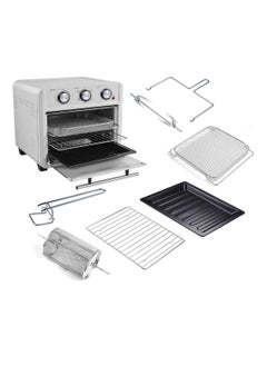 Generic Air Fryer Oven With Non Stick Coating 1500W 22L With 6 Heating Elements, Rotating Basket & Rotisserie Toaster Grill Oven With Cool Touch Stainless Steel  Self Temperature Control System Silver  - Image 4