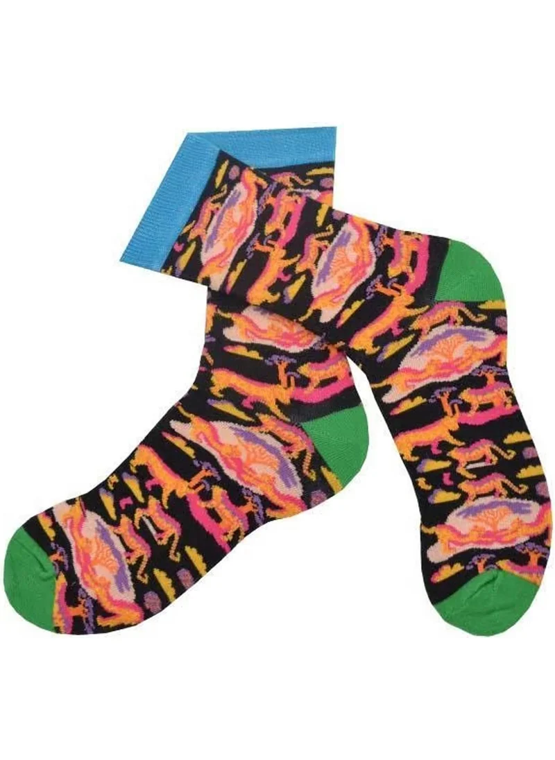 Dode Flora Deer Patterned Socks Men's Long Socks Clb