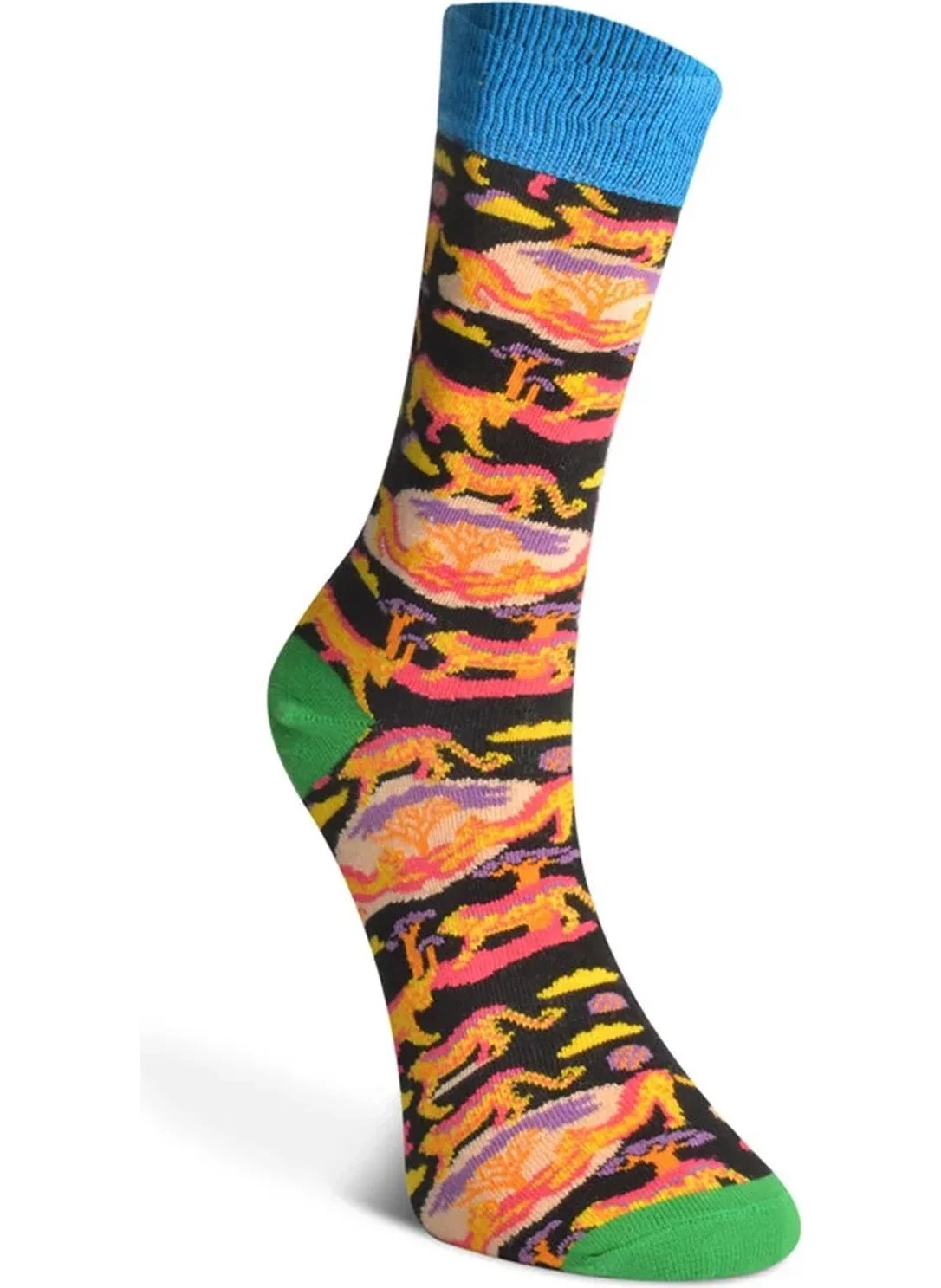 Dode Flora Deer Patterned Socks Men's Long Socks Clb