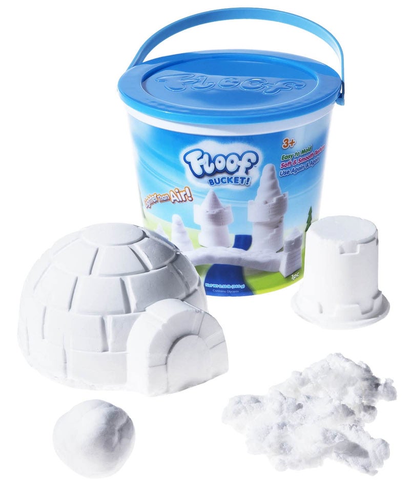 Play Visions Floof Modeling Clay- Reusable Indoor Snow - Endless Creations Possible, Mold Any Shape Or Design - 240 Grams. - Image 1