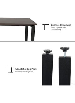 RIGID L Shaped Executive Desk Black 75x120x60cm  - Image 4