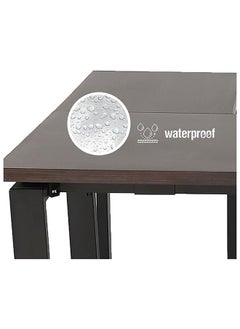RIGID L Shaped Executive Desk Black 75x120x60cm  - Image 3
