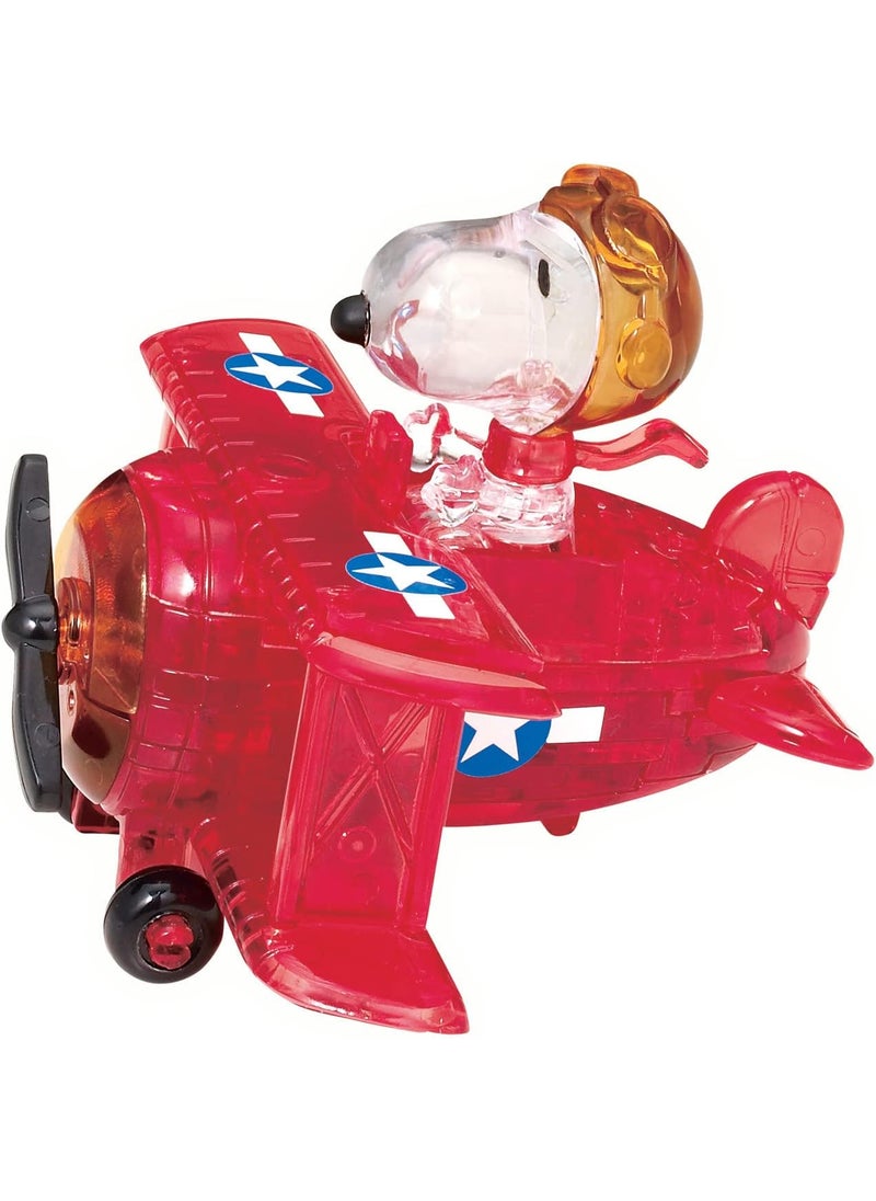 Bepuzzled - BePuzzled Peanuts Snoopy Flying Ace Original 3D Crystal Puzzle Perfect for Puzzlers Ages 12 and Up Challenging to Complete and Beautiful to Display Collect Them All - Image 1