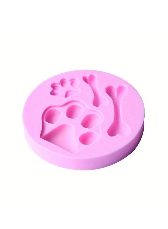 Hengke 2 Pcs Cat Paw, Dog Paw And Bone Shape Mold Food Grade Cake Molds Flexible Silicone Mold, Fondant, Candy, Icing, Biscuit Decor, Chocolate, Polymer Clay, Resin Mold, Epoxy - Image 5