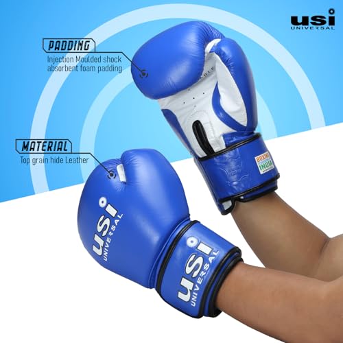 USI Amateur Contest Gloves (Blue, 10oz) - Image 2