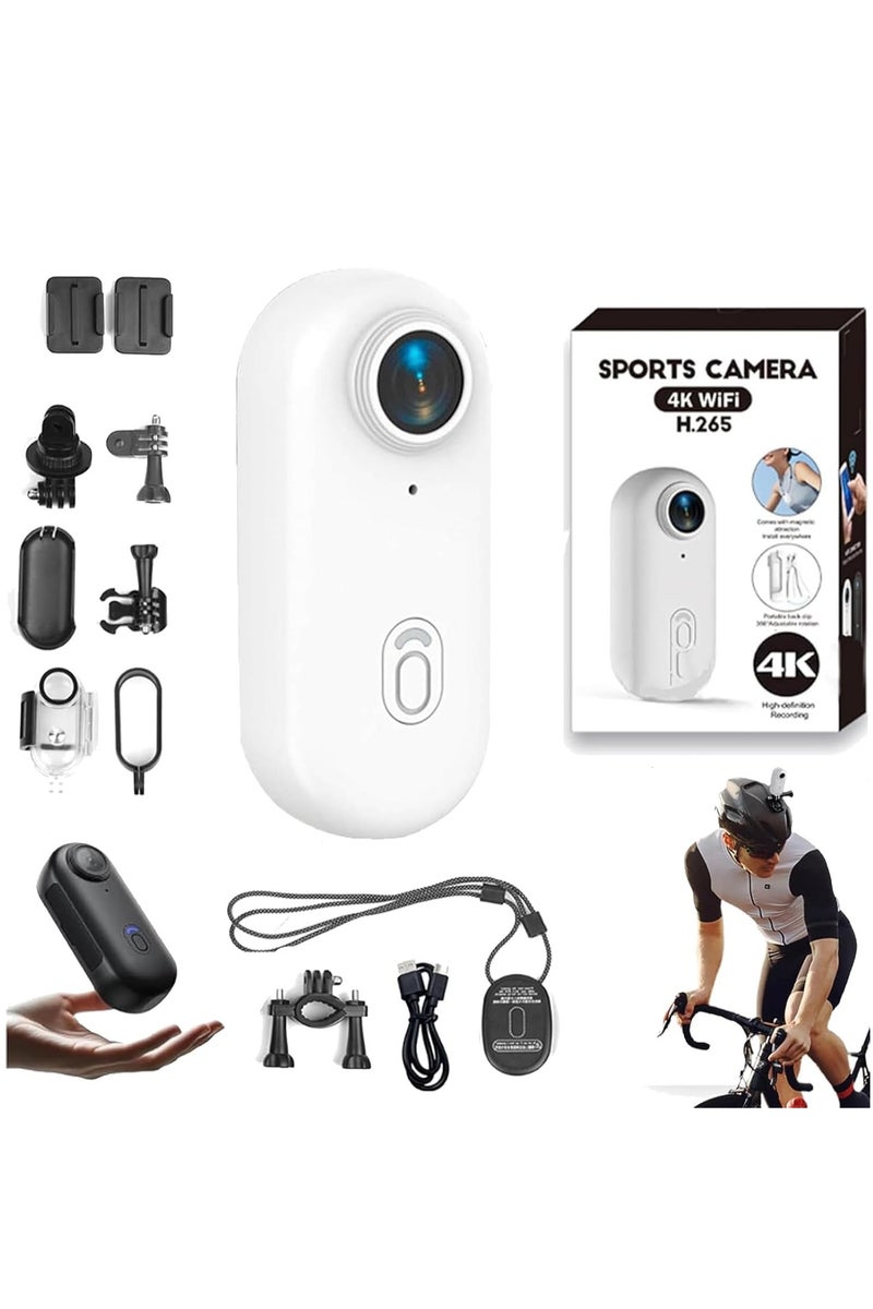 بلو فاير كاميرا أكشن 4K - كاميرا جسم مقاومة للماء 30 مترًا لركوب الدراجات، الغوص والرياضة | زاوية واسعة 170 درجة، حامل مغناطيسي، عمر بطارية 120 دقيقة، قابلة للارتداء ومدمجة - مع ملحقات كاملة - Image 2