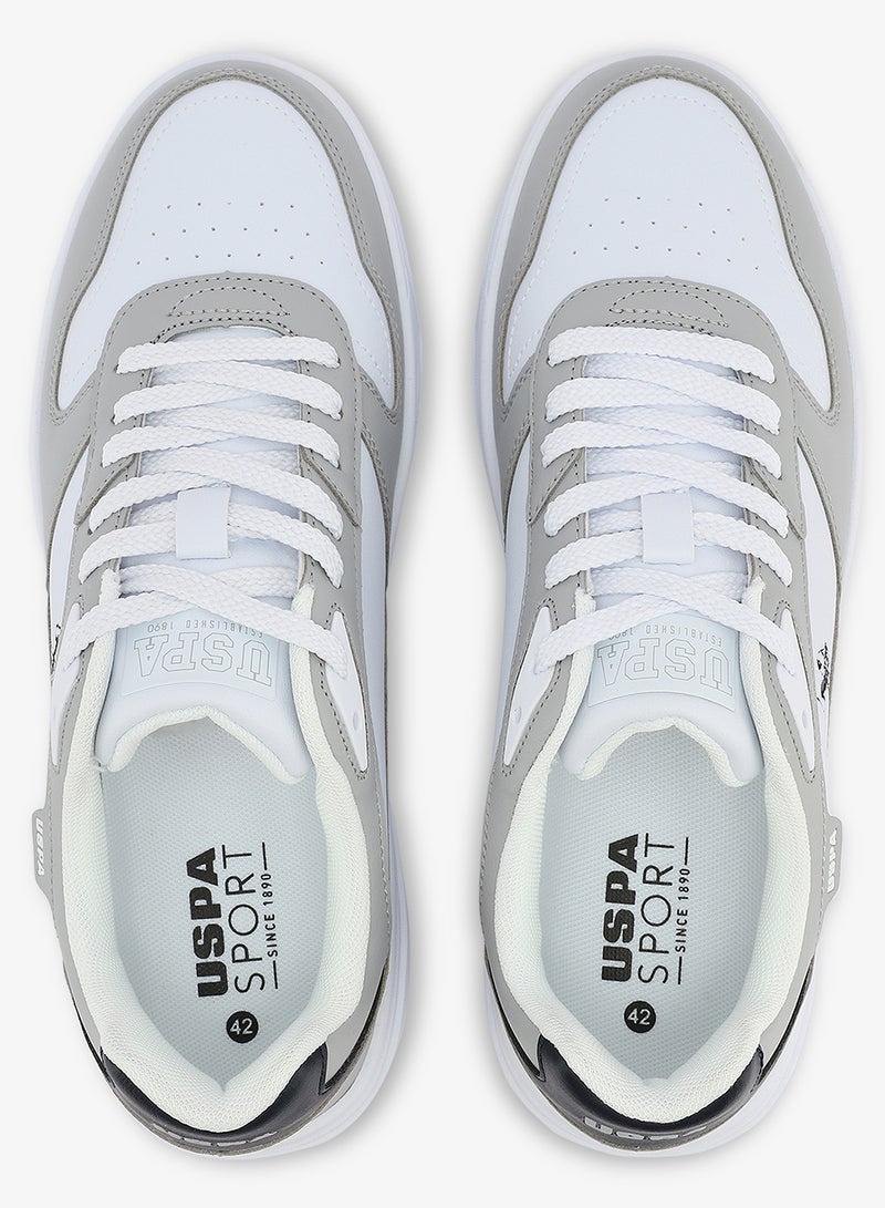 U.S. Polo Assn. Men's White Classic Low-Top Sneakers, Stylish Lace-Up Design Shoes Perfect for Casual Adventures - Image 5