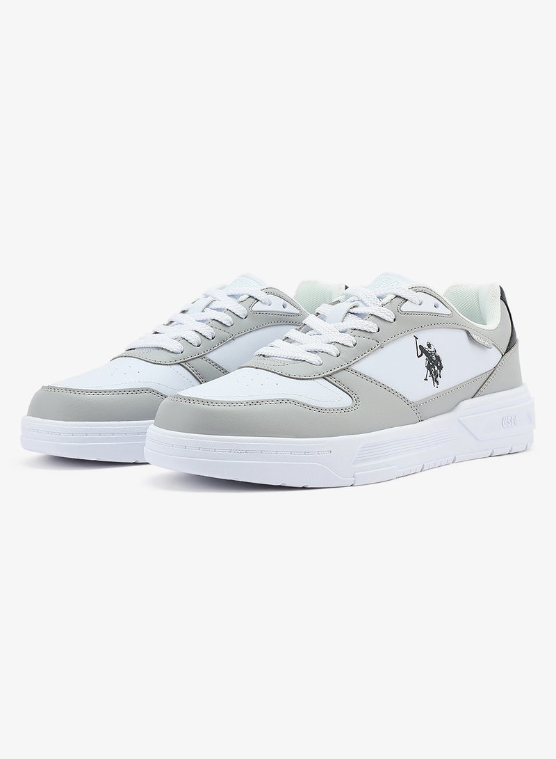 U.S. Polo Assn. Men's White Classic Low-Top Sneakers, Stylish Lace-Up Design Shoes Perfect for Casual Adventures - Image 4